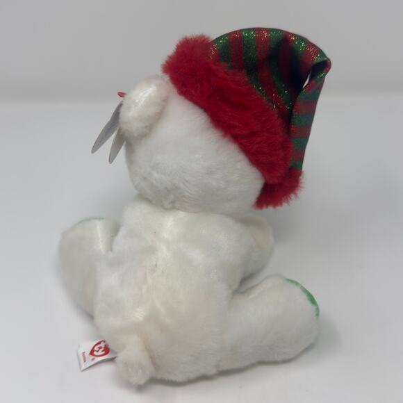 TY Beanie Boos Paxton Bear - Holiday Edition with Hat Plush - Picture 4 of 7